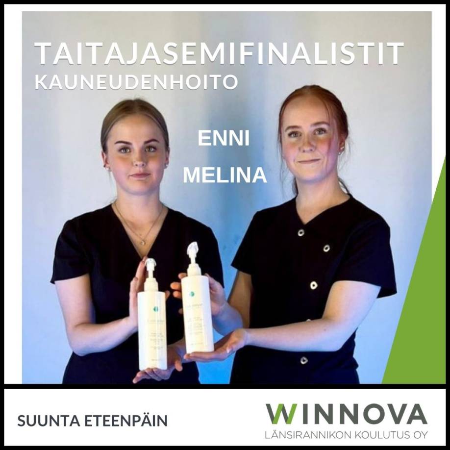 Taitajasemifinalistit Enni ja Melina.