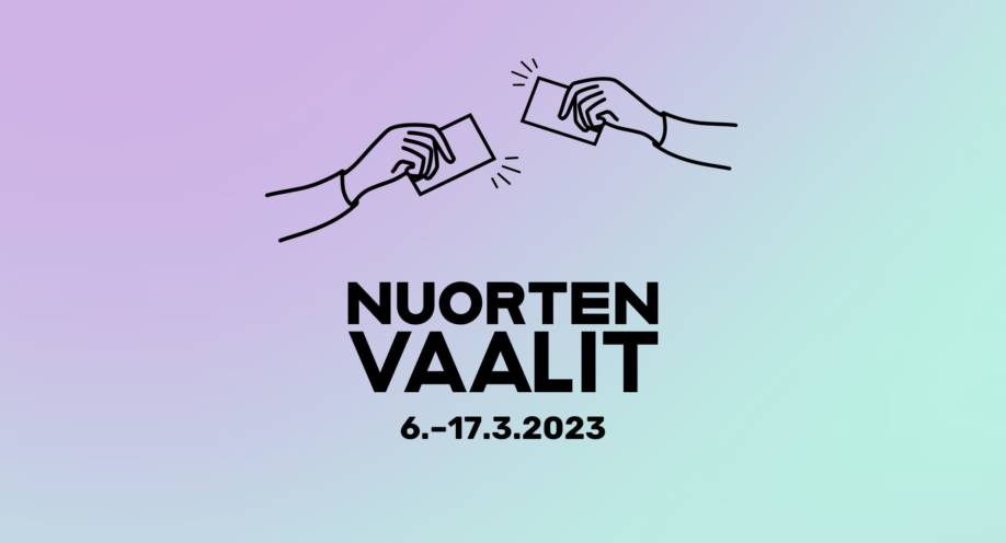 Mainos nuorten vaaleista 6.-17.3.2023.