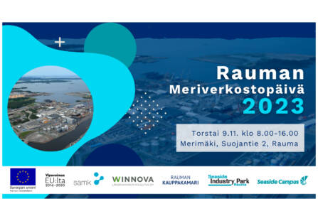 Meriverkostopäivä 2023 Raumalla. https://www.seasideindustry.com/meriverkostopaiva