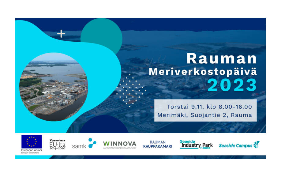 Meriverkostopäivä 2023 Raumalla. https://www.seasideindustry.com/meriverkostopaiva