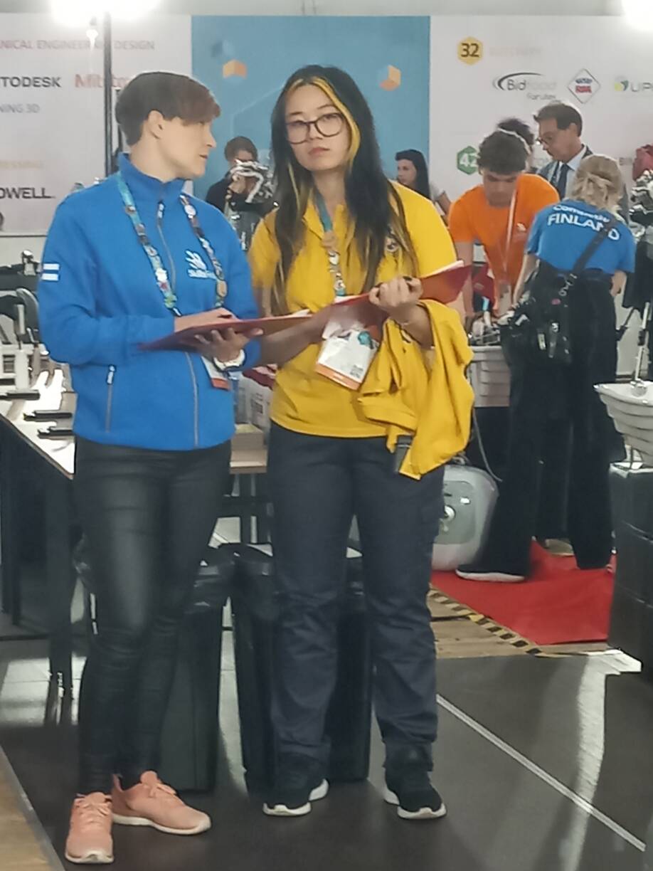 EuroSkills ekspertti Satu Laiho WinNovasta.