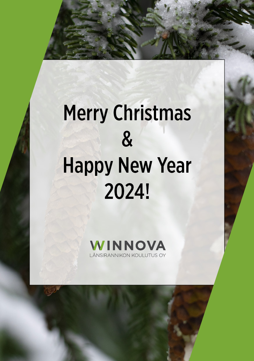Merry Christmas and happy new year 2024 from WinNova