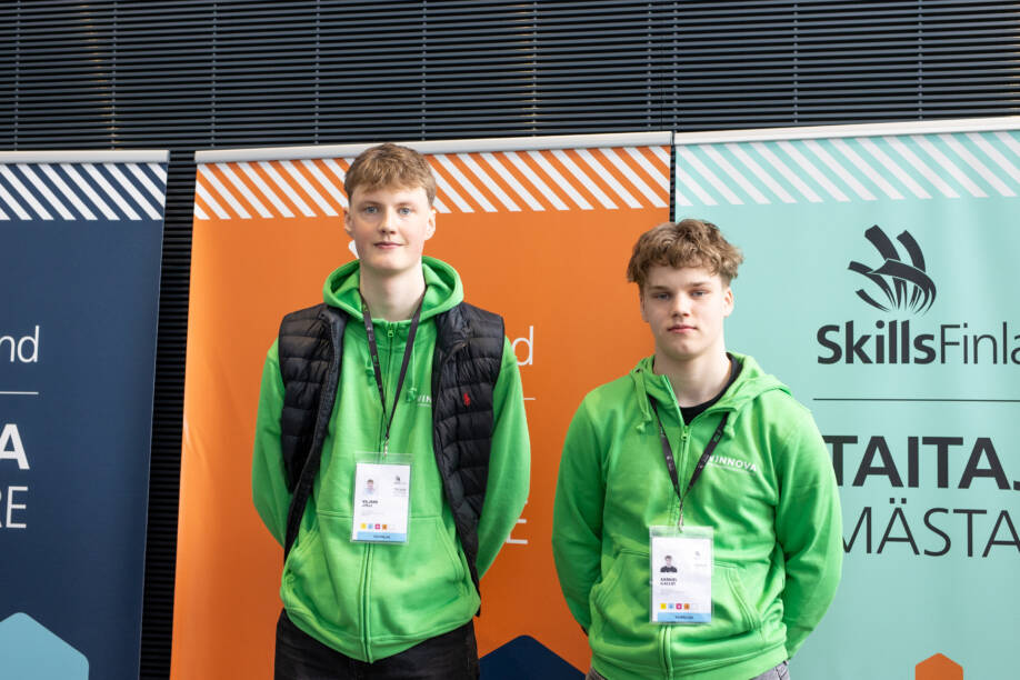 WinNovan Taitaja-finalistit Viljami Jylli ja Samuel Kallio.