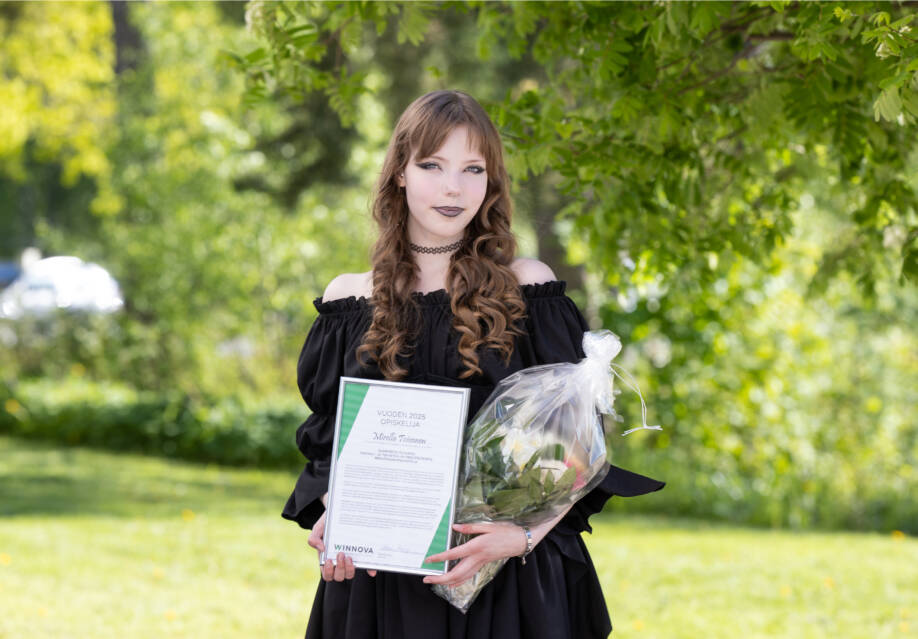 WinNovan vuoden opiskelija Mirella Toivonen.