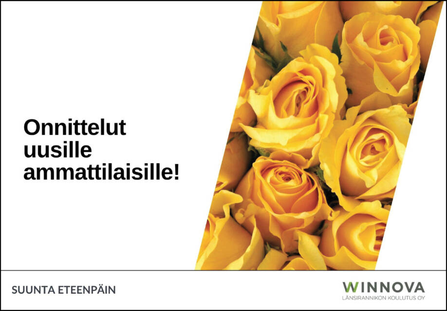 Onnittelut uusille ammattilaisille!