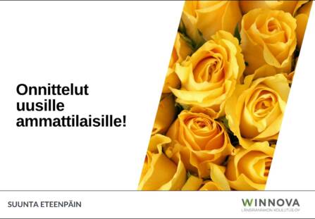 Onnittelut uusille ammattilaisille!