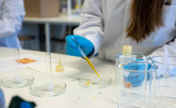 laboratorioalan työskentelyä