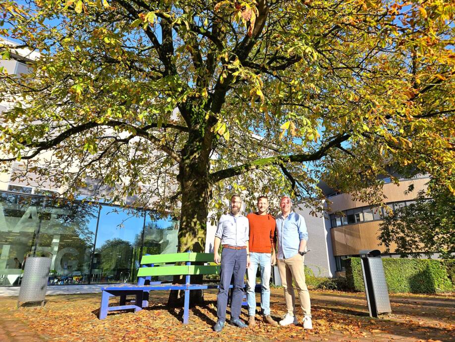 Frank, Rick and Lars in front of Graafschap College.