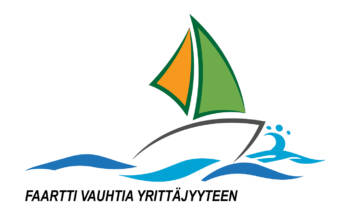 Faartti-hankkeen kuvake, missä purjevene aalloilla.
