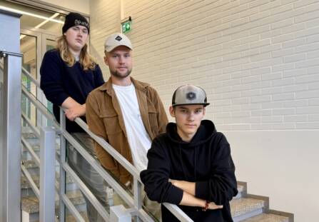 Taisto, Juho ja Akseli kuvassa.