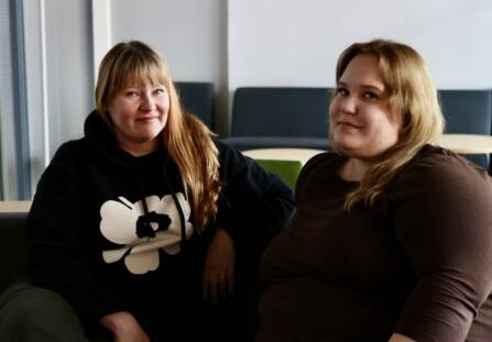 Lähihoitajat Reea ja Carita.